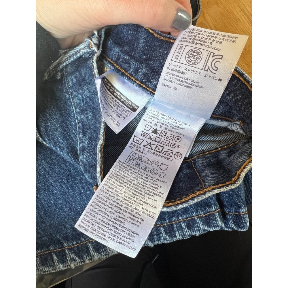 ❌SOLD! Levi's 505 Blue Denim Jeans Size 33x32 - Picture 7 of 7